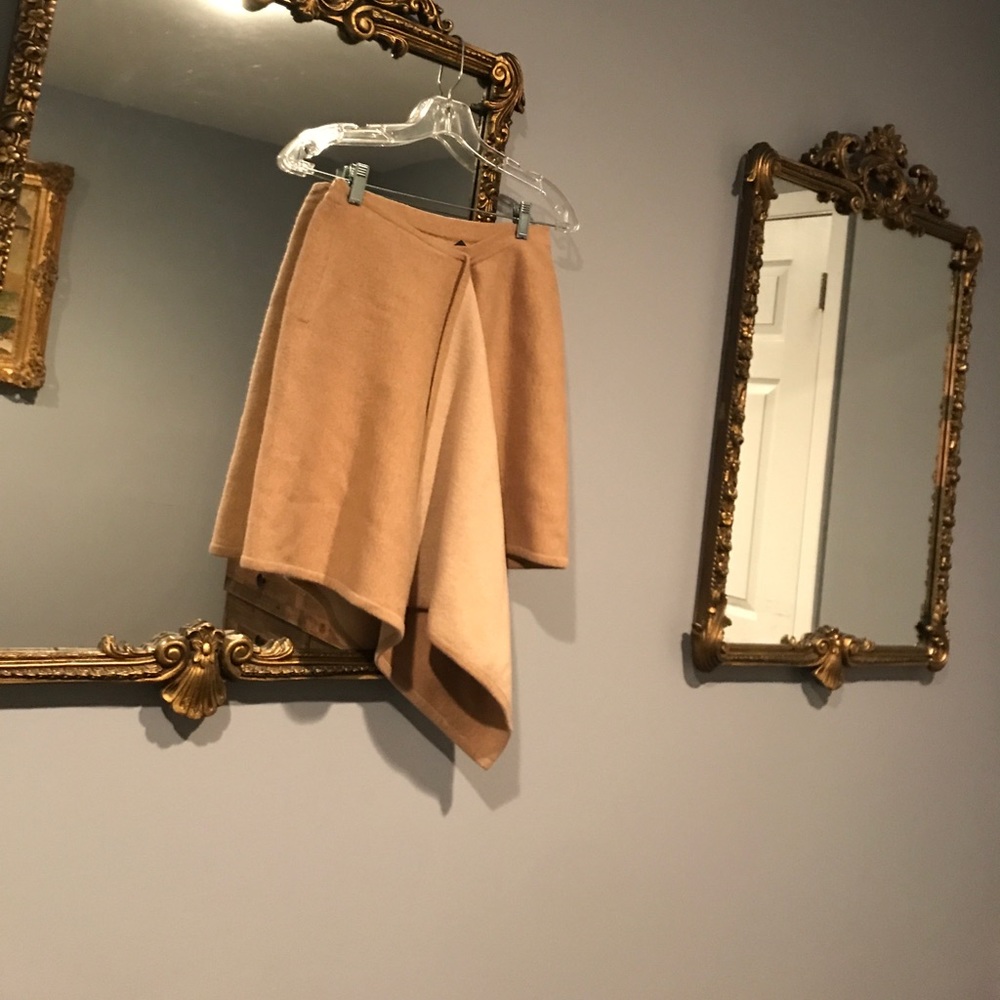 96% cashmere wrap skirt